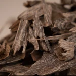 Close-up of natural oud chips